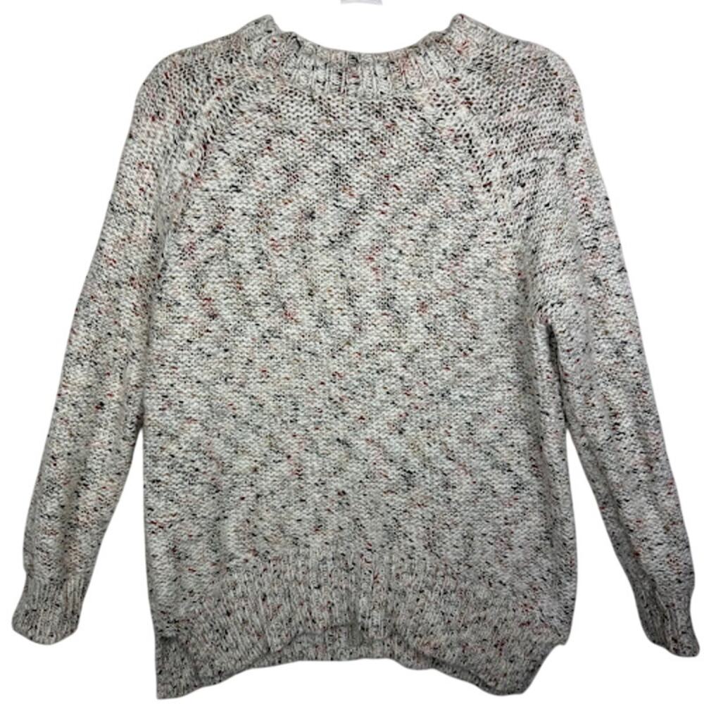Mossimo Chunky‎ Knit Speckled Sweater Cream Oatmeal Long Sleeve XS